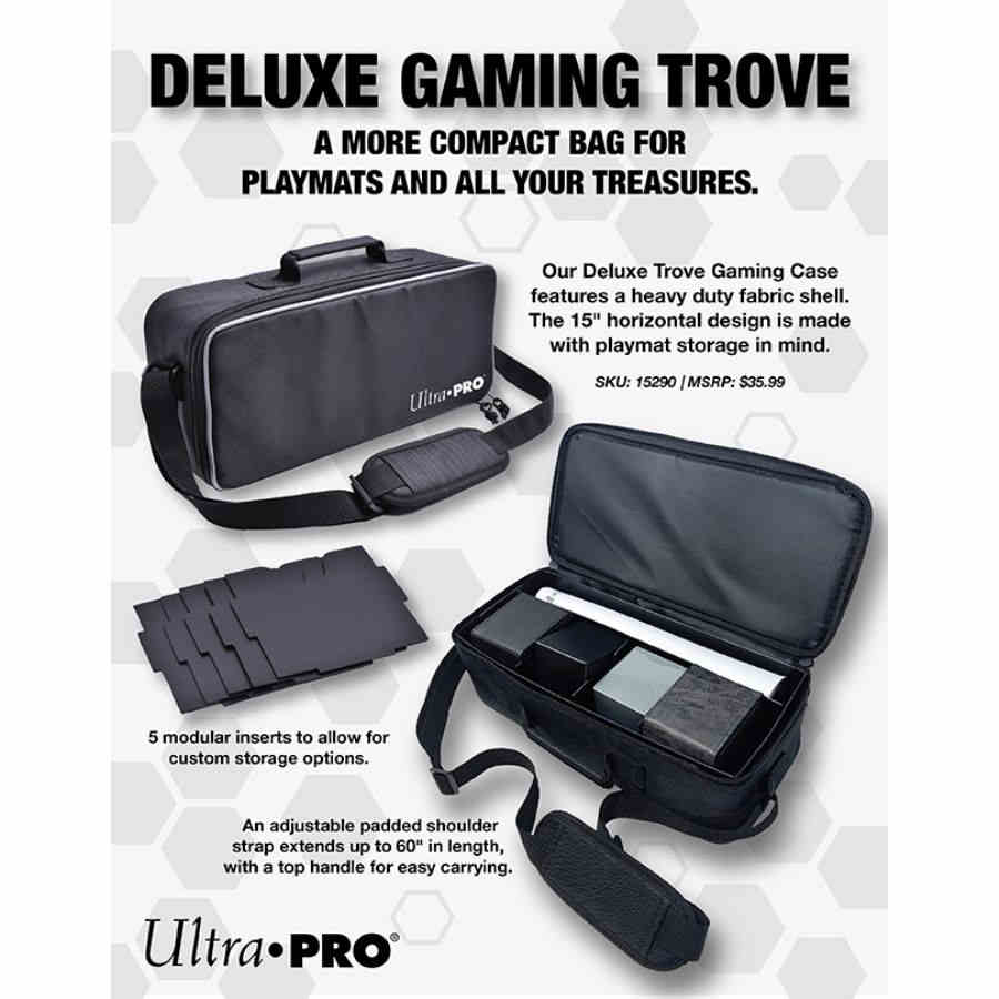 ULTRA PRO: DELUXE GAMING TROVE BAG WITH BLACK TRIM