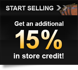 Start Selling, Get an additional 15 percent in store credit!