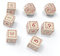 The One Ring™ White Dice Set