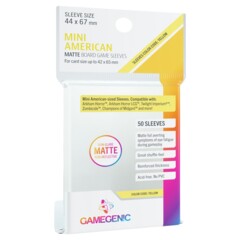 Gamegenic - Mini American Matte Board Game Sleeves - 50ct (Yellow)