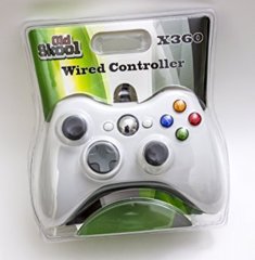 (Old Skool) WIRED USB CONTROLLER FOR PC & XBOX 360 - WHITE