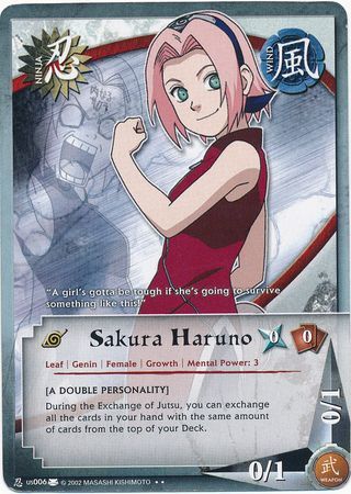 Sakura Haruno - Rare - N-US006 - Rare - 1st Edition - Diamond Foil