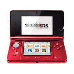 Nintendo 3DS Flame Red w/Charger [Loose Game/System/Item]