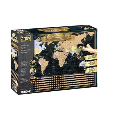 Scratch Off Puzzle - World Map