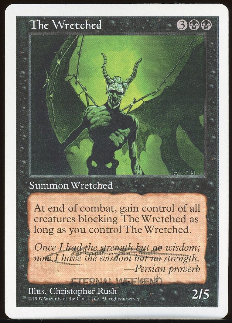 Signed The Wretched with Eternal Weekend Stamp _A1288