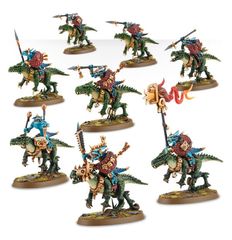 (88-11) Lizardmen Saurus Cavalry / Saurus Knights