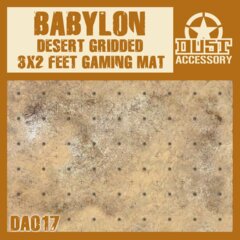 DS017   BABYLON  DESERT  GRIDDED 3X2 FEET GAMMING MAT
