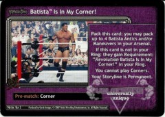 <i>Revolution</i> Batista™ Is In My Corner!