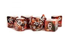 16mm Eternal Resin Polyhedral Dice Set: Fire (7)