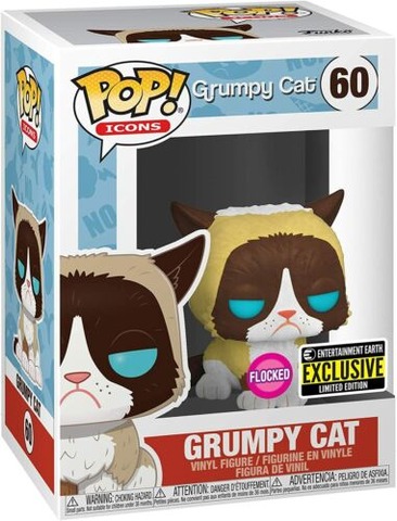 #60 - Grumpy cat - (Flocked) (Entertainment Earth Exclusive)