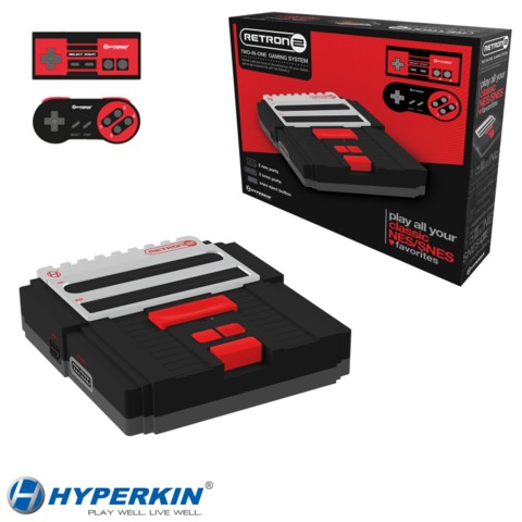 Hyperkin SNES/ NES RetroN 2 Gaming Console (Black)