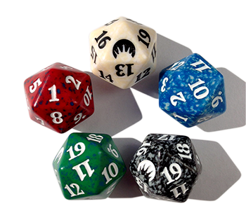 1 Red SPINDOWN Die Saviors 20 sided Spin Down Dice MtG Magic the Gathering 